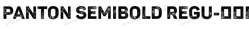 Panton SemiBold Regu字体转换
